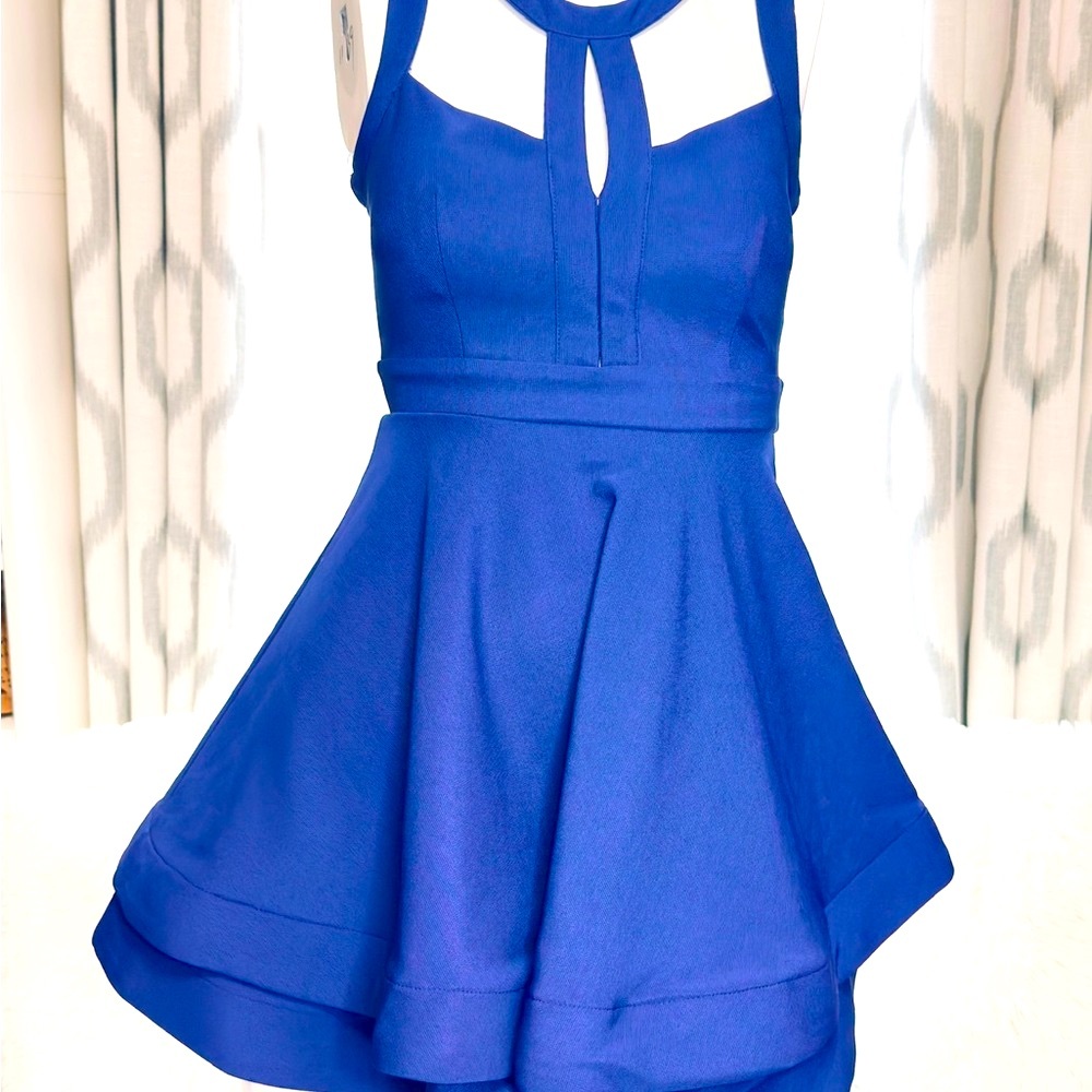 Windsor Asymmetrical Blue Dress NWT Size Small